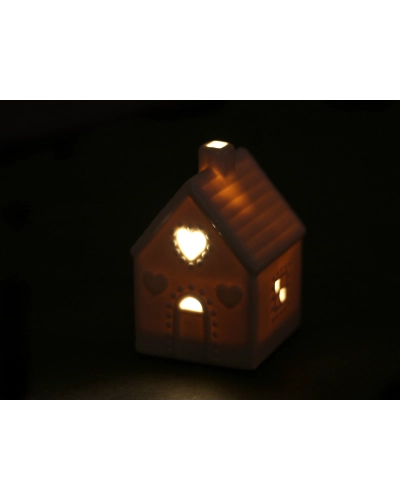 Porcelánový domček svietiaci - 1 ks | Mimib