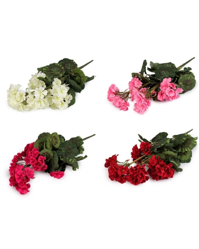 Umelá kytica muškát - 1 ks | Mimib