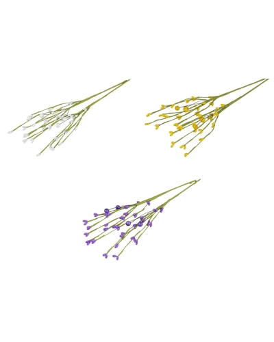 Umelá vetvička s púčikmi na drôtiku tvarovateľná - 2 ks | Mimib