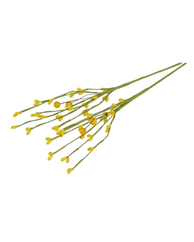 Umelá vetvička s púčikmi na drôtiku tvarovateľná - 2 ks | Mimib