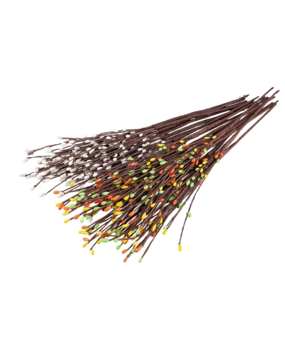 Umelá vetvička s púčikmi na drôtiku - 10 ks | Mimib