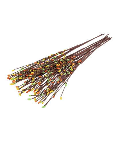 Umelá vetvička s púčikmi na drôtiku - 10 ks | Mimib