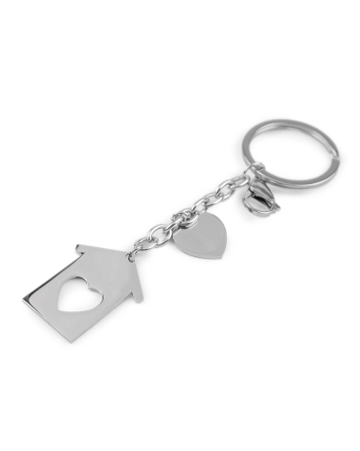 Breloc  chei / geantă din oțel inoxidabil - 1 buc. | Mimib