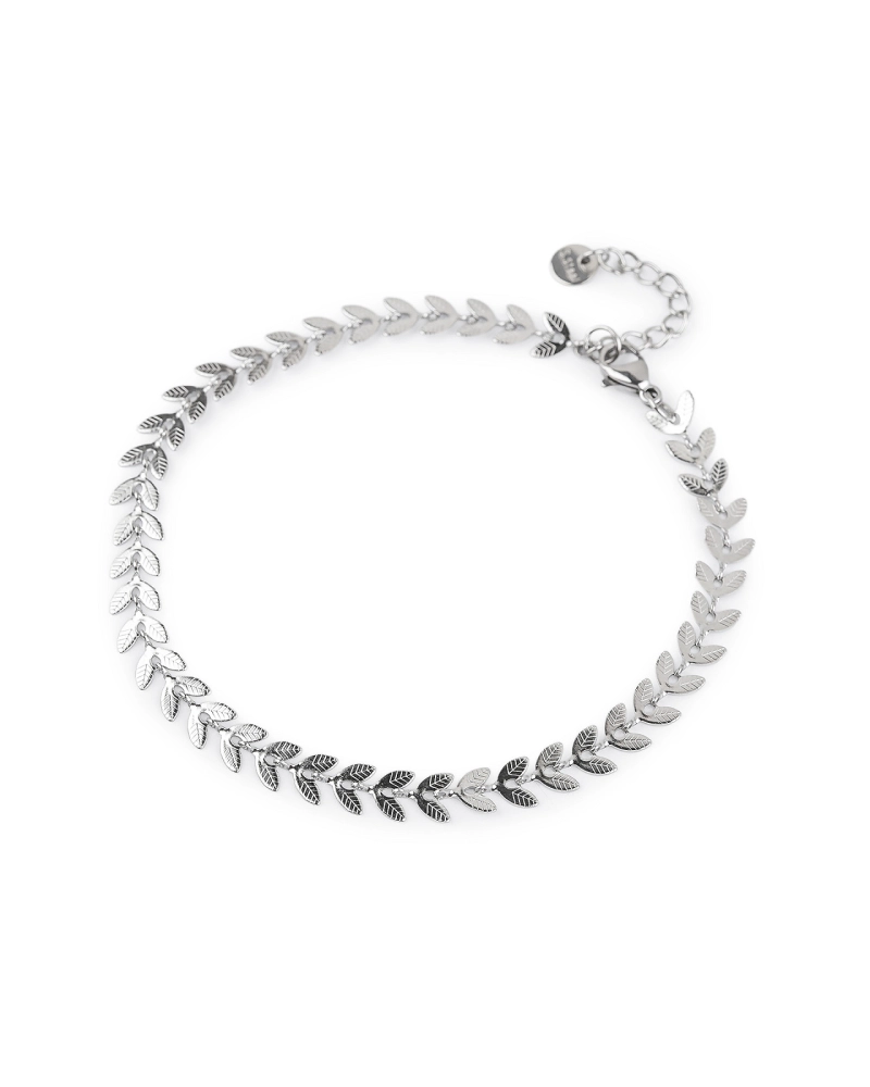 Bratara de glezna din otel inoxidabil cu perle si pandantiv - 1 buc. | Mimib