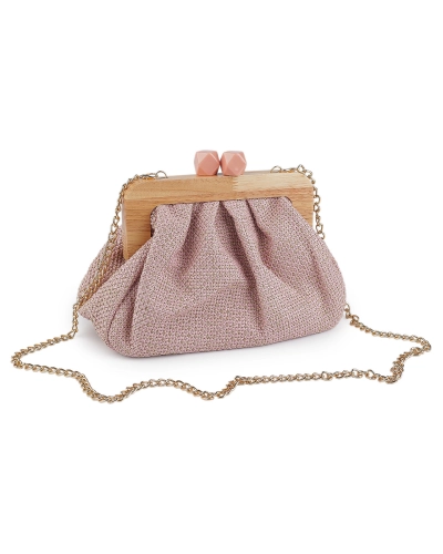 Kabelka - listová kabelka s dreveným rámčekom - 1 ks