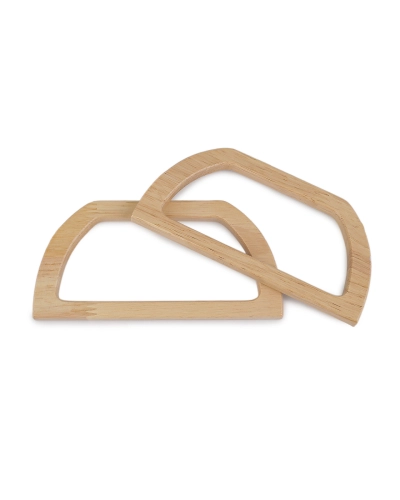 Drevené uchá z masívu na tašky - 2 ks | Mimib