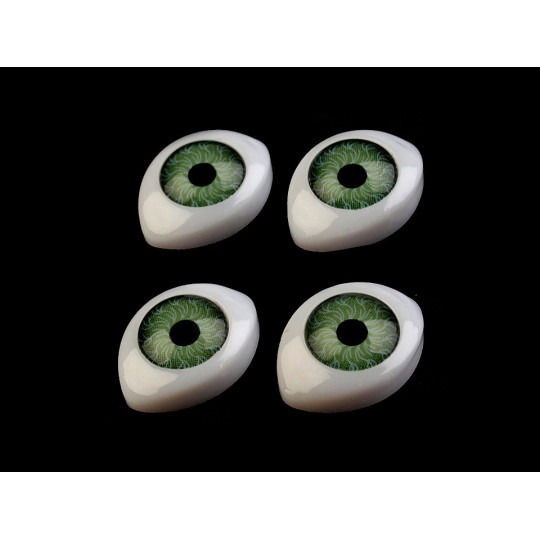 Ochi de plastic pentru jucării, 12x17mm | Mimib