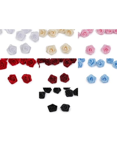 Saténová ruža Ø15 mm - 10 ks | Mimib