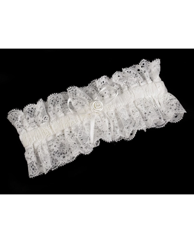 Svadobný podväzok čipkový - 1 ks | Mimib