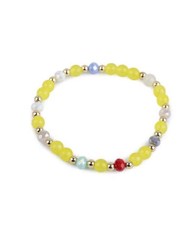 Náramok pružný zo sklenených korálikov - 1 ks | Mimib