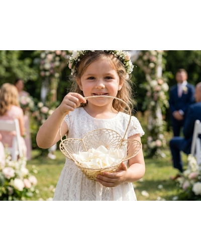 Svadobný košíček pre družičky - 1 ks | Mimib