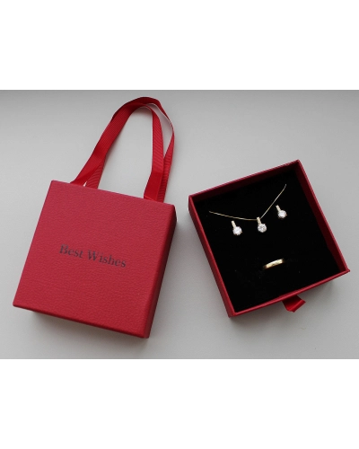 Škatuľka na šperky s uchom 9x9 cm - 1 ks | Mimib