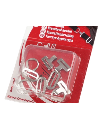 Zapínanie na motýlika oceľové, sada 3 páry - 1 kar. | Mimib